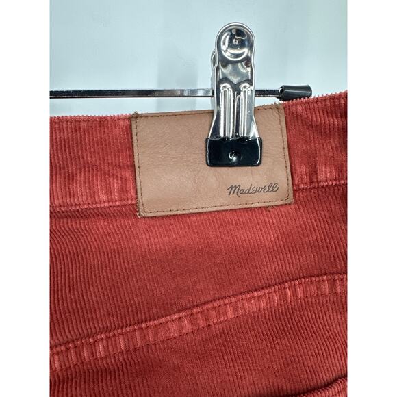 Madewell Cali Demi-Boot Jeans in Corduroy Canterbury Red Size 31 Sold Out - Picture 7 of 10
